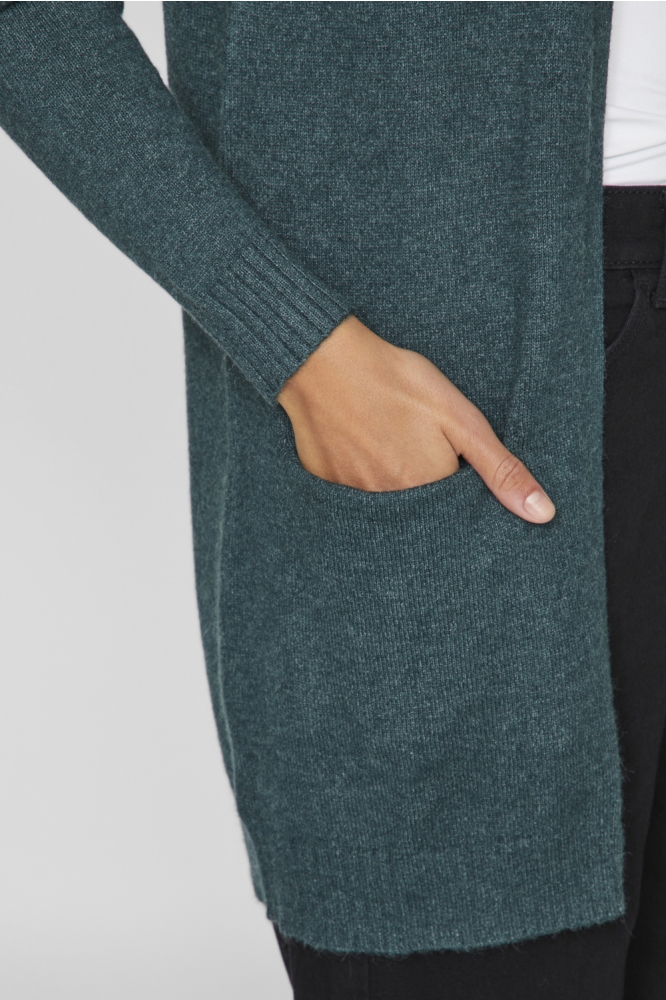 VIRIL OPEN L/S KNIT CARDIGAN - NOOS 14044041 PONDEROSA PINE/DARK